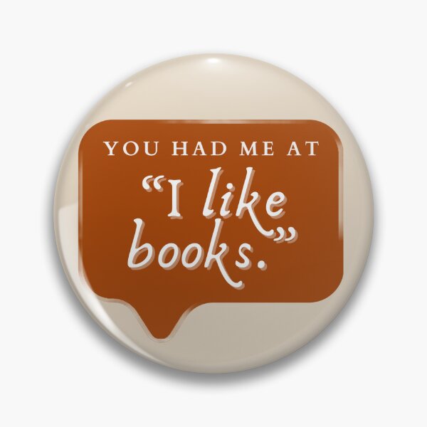 Item preview, You had me at  'I like books' - rust bubble designed and sold by BOOKFLOWERPATH.