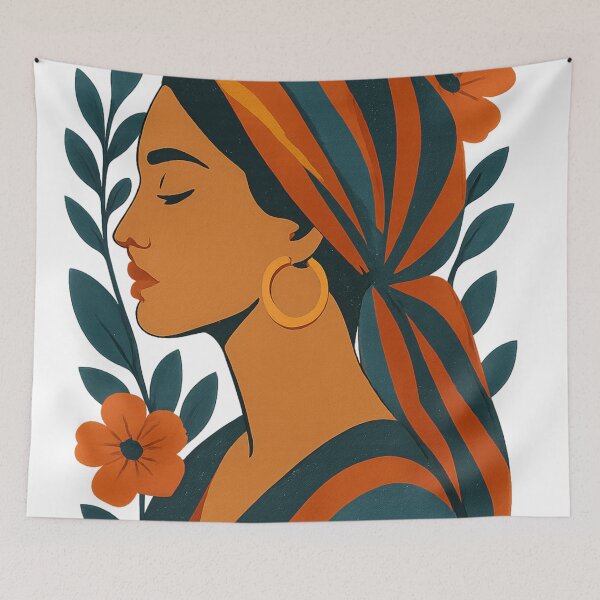 Item preview, Elegant Retro Woman Illustration designed and sold by HopaHope.