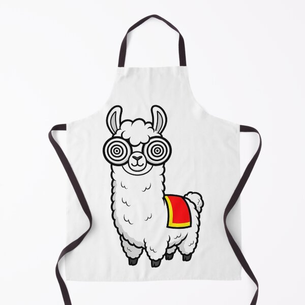 Item preview, Cute Llama Swirly Glasses Cartoon Animal designed and sold by k3rstman1.