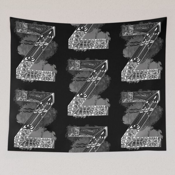 Item preview, Monogram Z zen patterns designed and sold by TangleH-art.