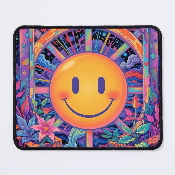 Item preview, Cosmic Smiley Bloom designed and sold by psychcyberpunk.