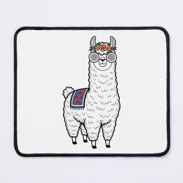 Item preview, Cute Floral Llama with Glasses Boho Animal designed and sold by k3rstman1.