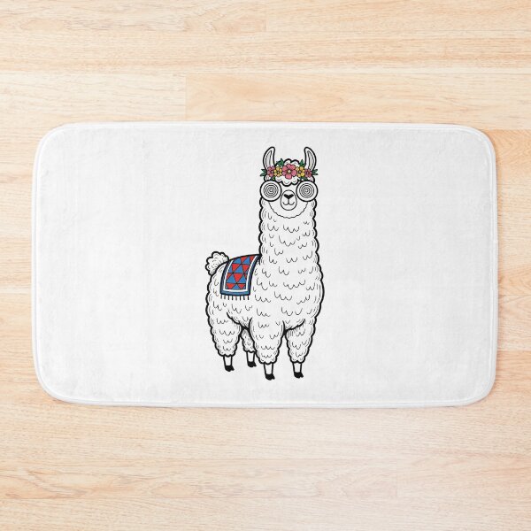 Item preview, Cute Floral Llama with Glasses Boho Animal designed and sold by k3rstman1.