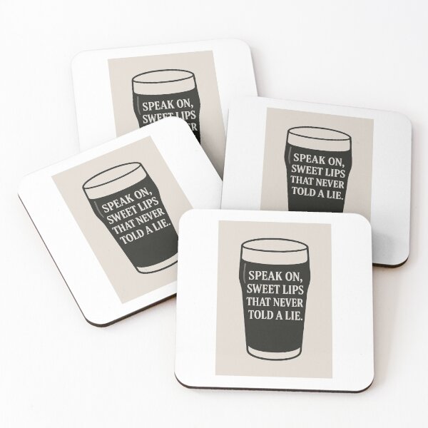 Item preview, Speak On, Sweet Lips – Honest Pint Pub Humour designed and sold by Hornace88studio .