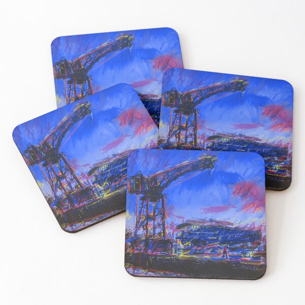 Item preview, Glasgow Scotland Art Gift - Glasgow Finnieston Crane Scribble Art designed and sold by Loom on the Loch.
