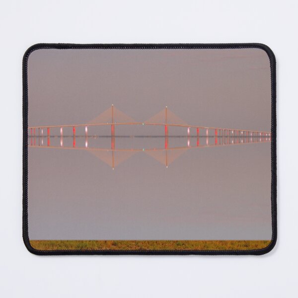 Item preview, The Sunshine Skyway Bridge rises dramatically over Tampa Bay, creating a stunning sight as its illuminated cables designed and sold by EyezWatchin.