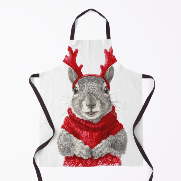 Item preview, Squirrel in Christmas Jumper and Reindeer Antler designed and sold by scicilysimonee.