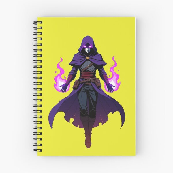 Artikelvorschau, Mystischer Schattenzauberer – Anime-Krieger-Design mit violetter Flamme entworfen und verkauft von Brightstudio00.