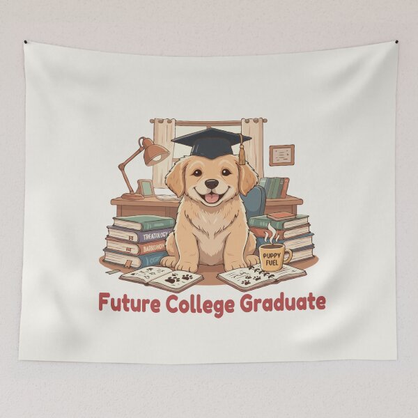 Item preview, College Puppy – Future College Graduate | Puppy Dreams Big Series designed and sold by The Real Life Symphony.