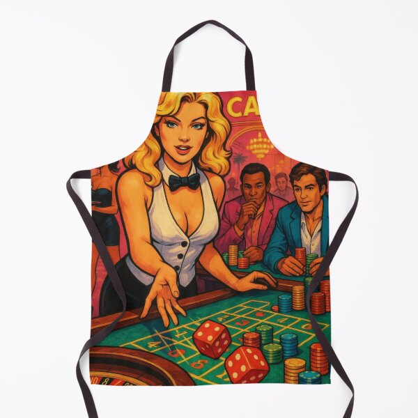 Item preview, Retro Miami Casino Night Dealer Art designed and sold by Bored Elon.