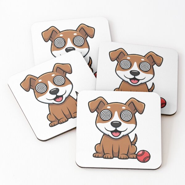 Item preview, Funny Cartoon Puppy Spiral Eyes Red Ball designed and sold by k3rstman1.