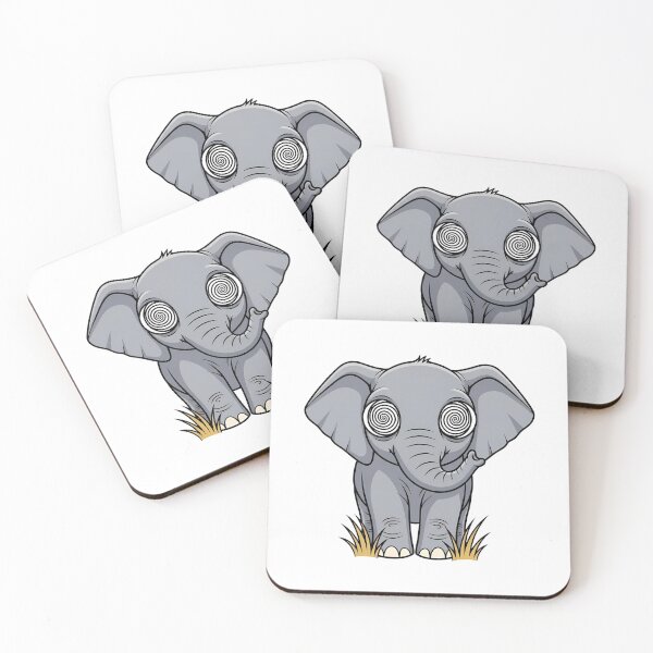 Item preview, Cute Baby Elephant Hypnotic Eyes Cartoon designed and sold by k3rstman1.