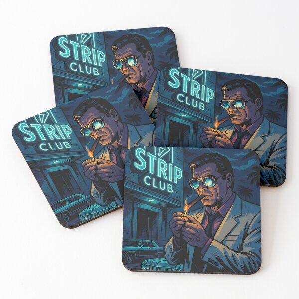 Item preview, Neon Mobster Night Retro Noir Art designed and sold by Bored Elon.