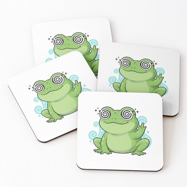 Item preview, Hypnotic Frog Cartoon Whimsical Psychedelic Animal designed and sold by k3rstman1.