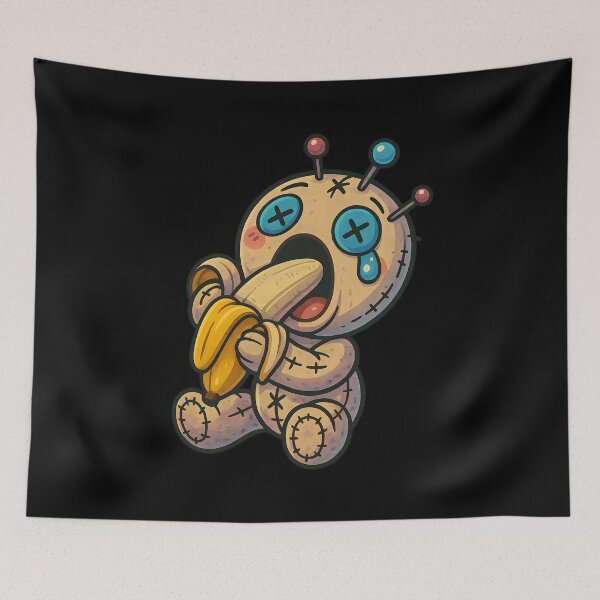 Item preview, Voodoo doll eats a banana designed and sold by randrdesign.