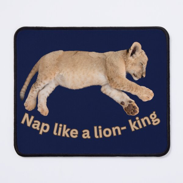 Item preview, Nap Like a Lion–King | Cute Baby Lion Sleeping | Wildlife inspiration designed and sold by Katja LebenFreude.
