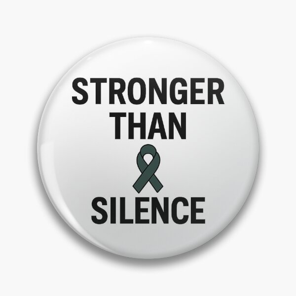 Item preview, Stronger Than Silence – Green Mental Health Awareness Ribbon designed and sold by ClassroomInk.