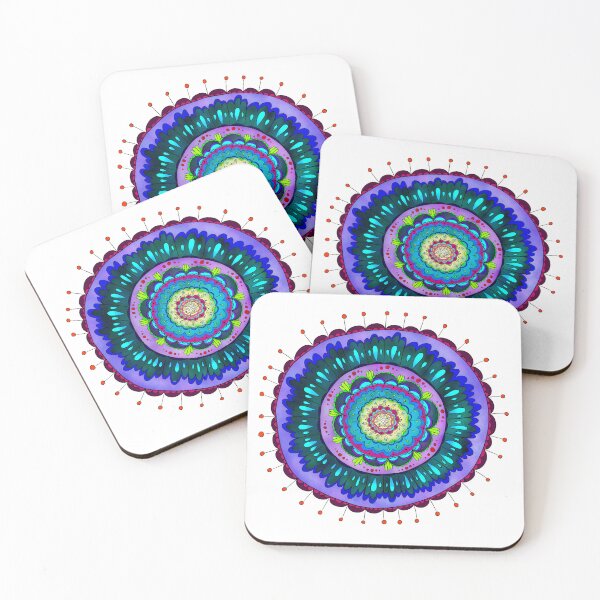 Item preview, Psychedelic Neon Mandala designed and sold by creativevandal.