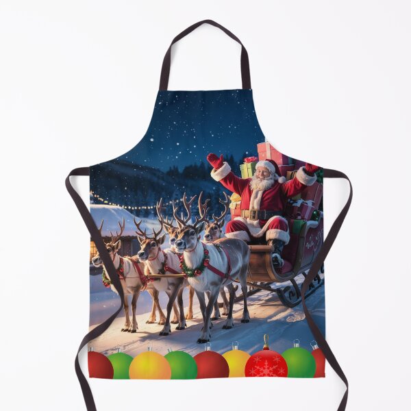 Item preview, Santa's sleigh is pulled by reindeer. designed and sold by DZIERANA.