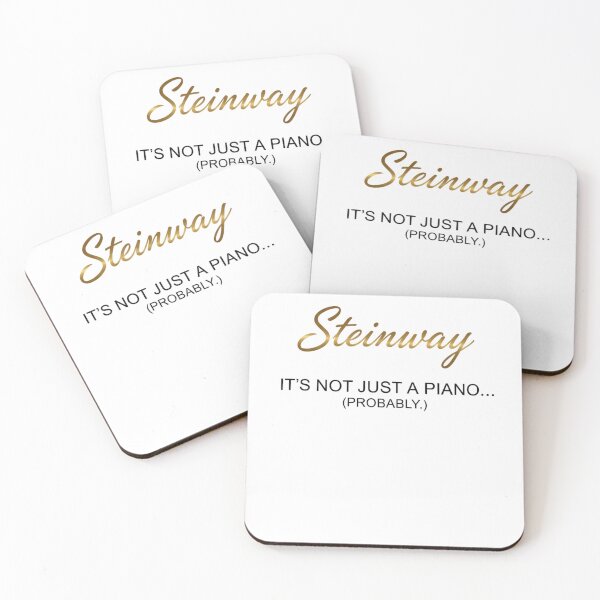 Item preview, Funny Piano T-Shirt - 'It's a Steinway. (Probably.)' - Luxury Brand Humour, Musician Gift designed and sold by INWESTOR88.