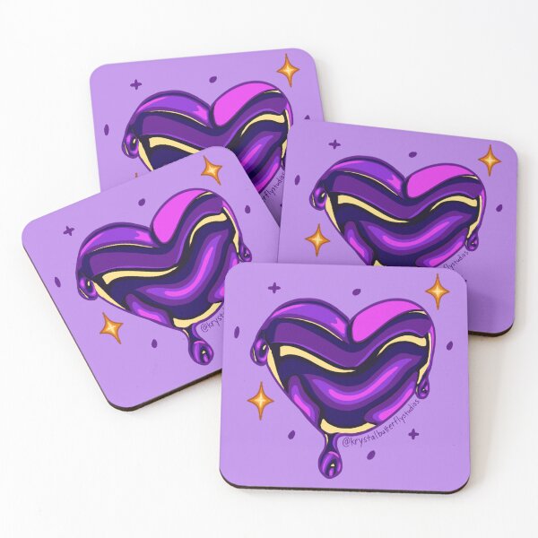 Item preview, Nebula Wax Heart Cosmic Galaxy Love Art designed and sold by KrystalBStudios.