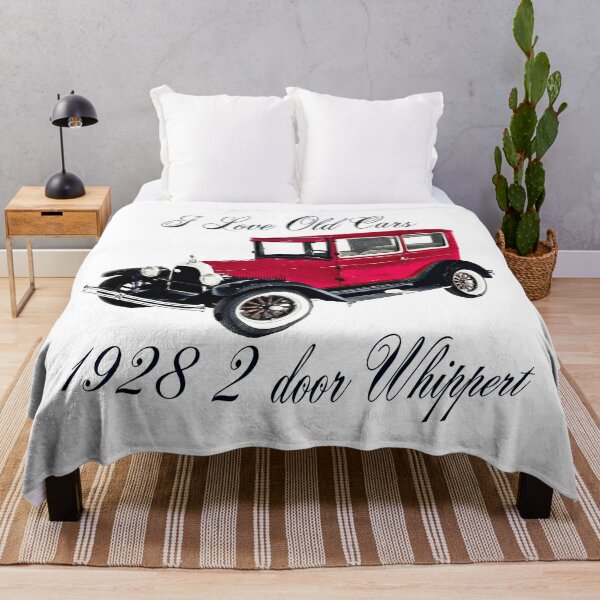 Item preview, I Love Old Cars – 1928 Whippet 2 Door Vintage Car Art - Cherry Red designed and sold by Michael van der Hoorn.