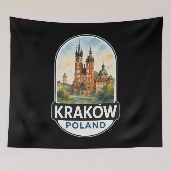 Item preview, Krakow Poland Watercolor Travel designed and sold by TomFrontierArt.