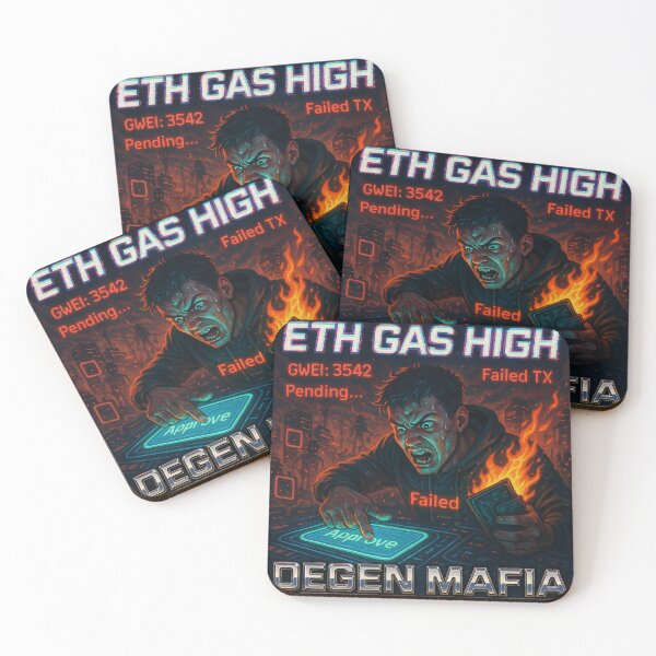 Item preview, ETH Gas High – Degen Mafia Crypto Chaos Art designed and sold by Bored Elon.