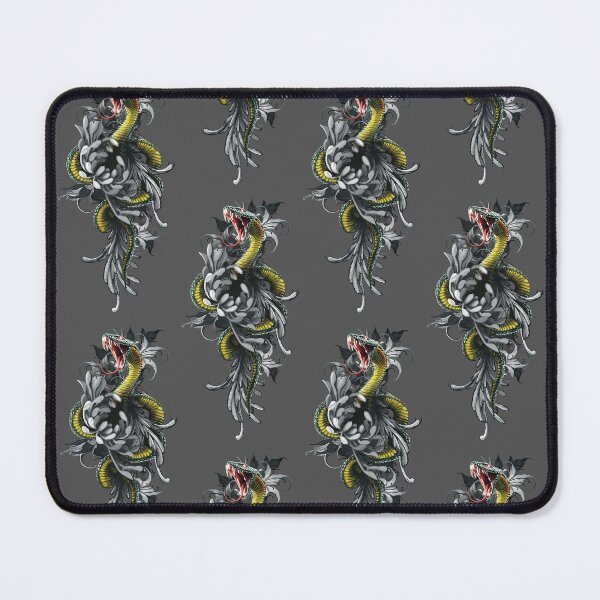 Item preview, Floral Serpent Illustration – Dark Botanical Snake Art Design designed and sold by Pandositive.