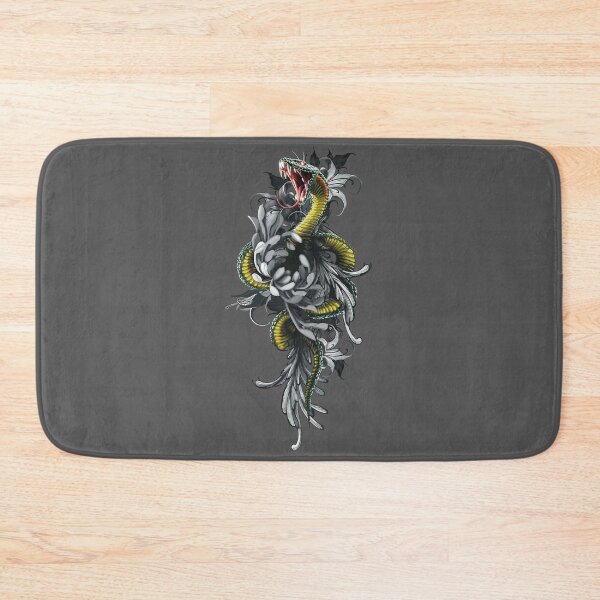 Item preview, Floral Serpent Illustration – Dark Botanical Snake Art Design designed and sold by Pandositive.
