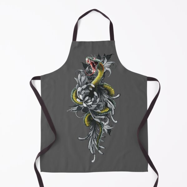 Item preview, Floral Serpent Illustration – Dark Botanical Snake Art Design designed and sold by Pandositive.