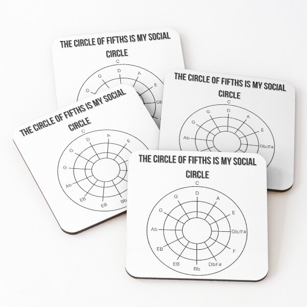 Item preview, Music Theory T-Shirt - 'Circle of Fifths is My Social Circle' - Funny Musician Nerd Humour designed and sold by INWESTOR88.