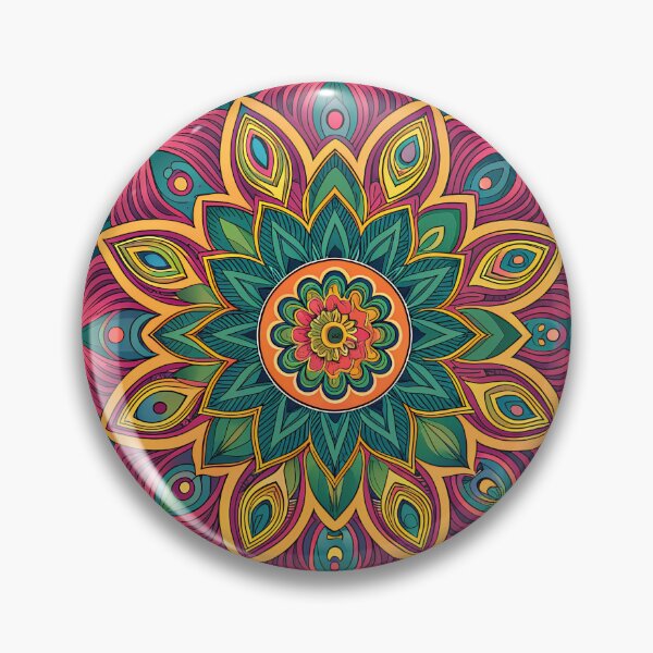 Item preview, Unique Aesthetic Psychedelic Mandala Burst designed and sold by HLPsychDesigns.
