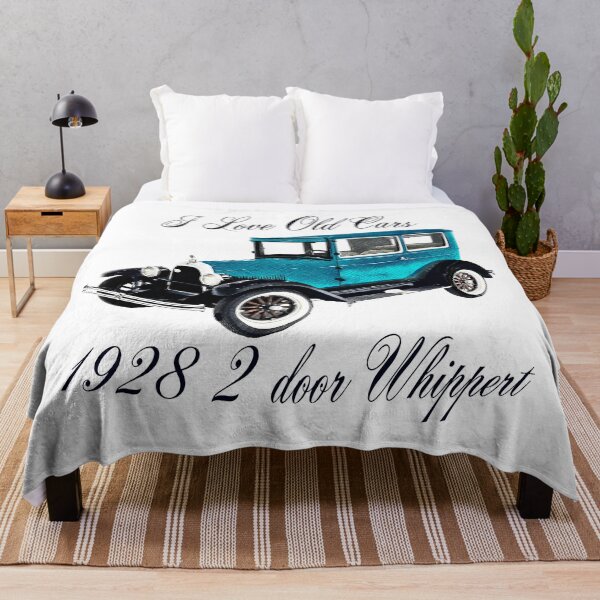 Item preview, I Love Old Cars – 1928 Whippet 2 Door Vintage Car Art - Bright Blue designed and sold by Michael van der Hoorn.