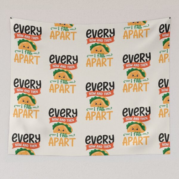 Item preview, Cute Falling Apart Taco Pun designed and sold by Endorphin Ink.