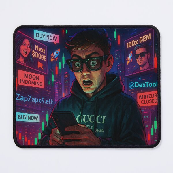 Item preview, FOMO Protocol – Degen Mafia Crypto Panic Art designed and sold by Bored Elon.