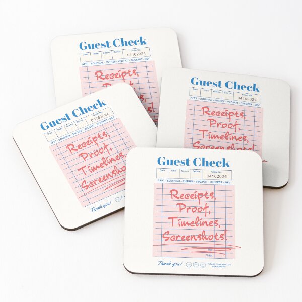 Item preview, Receipts, proof, timelines designed and sold by Storyspun Studios.