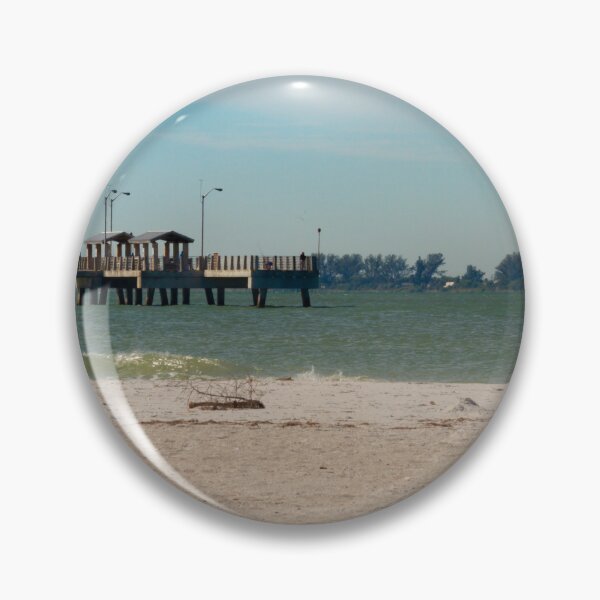 Item preview, The fishing pier at Fort De Soto stretches far into Tampa Bay  designed and sold by EyezWatchin.