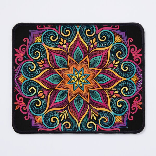 Item preview, Neon Glow Unique Aesthetic Mandala Design designed and sold by HLPsychDesigns.