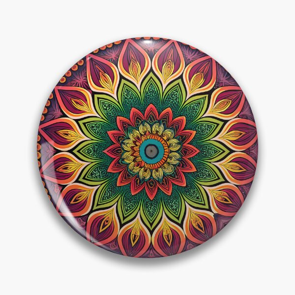 Item preview, Radiant Psychedelic Mandala With Unique Aesthetic Flow designed and sold by HLPsychDesigns.
