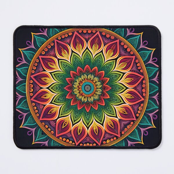 Item preview, Radiant Psychedelic Mandala With Unique Aesthetic Flow designed and sold by HLPsychDesigns.