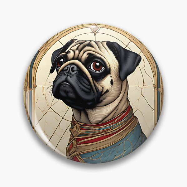 Item preview, Royal Pug Portrait designed and sold by Dog Art Studio.