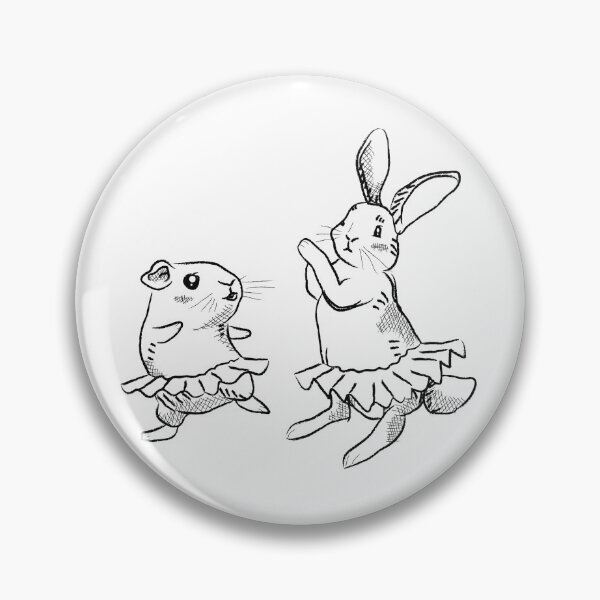 Aperçu de l'œuvre Lapin et cobaye danseurs créée et vendue par TinyDancerRC.