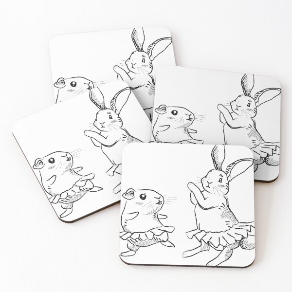 Aperçu de l'œuvre Lapin et cobaye danseurs créée et vendue par TinyDancerRC.