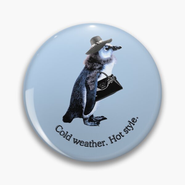 Artikelvorschau, Cold weather. Hot style. | Stylische Pinguin-Dame mit Hut, Schal & Tasche entworfen und verkauft von Katja LebenFreude.