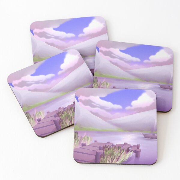 Item preview, boat in lake if it was purple designed and sold by but-the-other1.