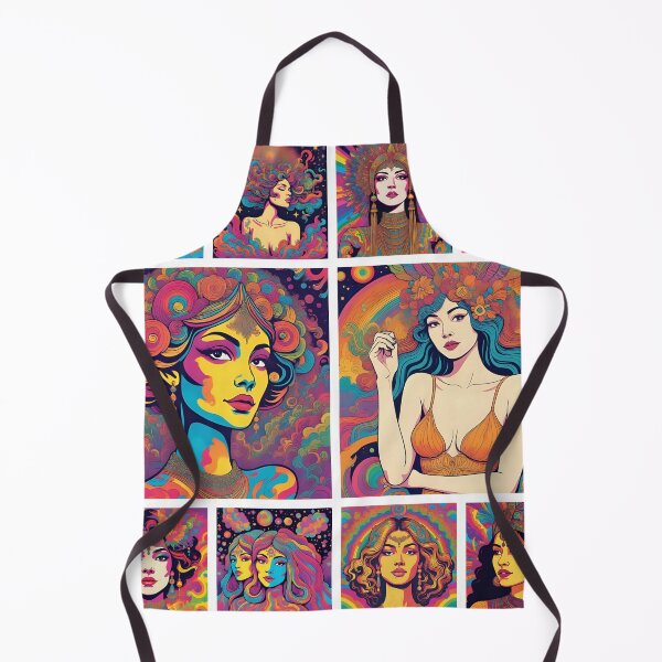 Item preview, "Psychedelic Divas: A Kaleidoscope of Color" designed and sold by KANSIREE 4195.