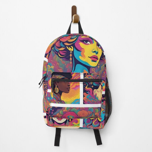 Item preview, "Psychedelic Divas: A Kaleidoscope of Color" designed and sold by KANSIREE 4195.
