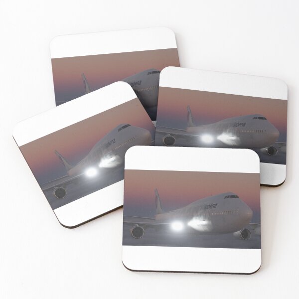 Item preview, Sabena Boeing 747 Ghost livery sunset designed and sold by Golden Hour Aeronauts.