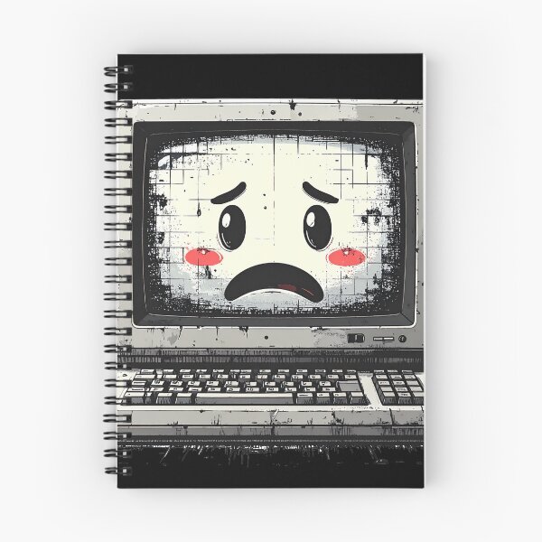 Item preview, Sad Retro Computer Monitor Cute Aesthetic Old School Glitch Tech Humor designed and sold by AOG-DESIGNS.
